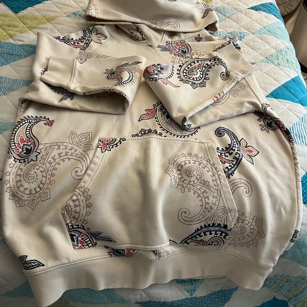 Paisley Print Hoodie